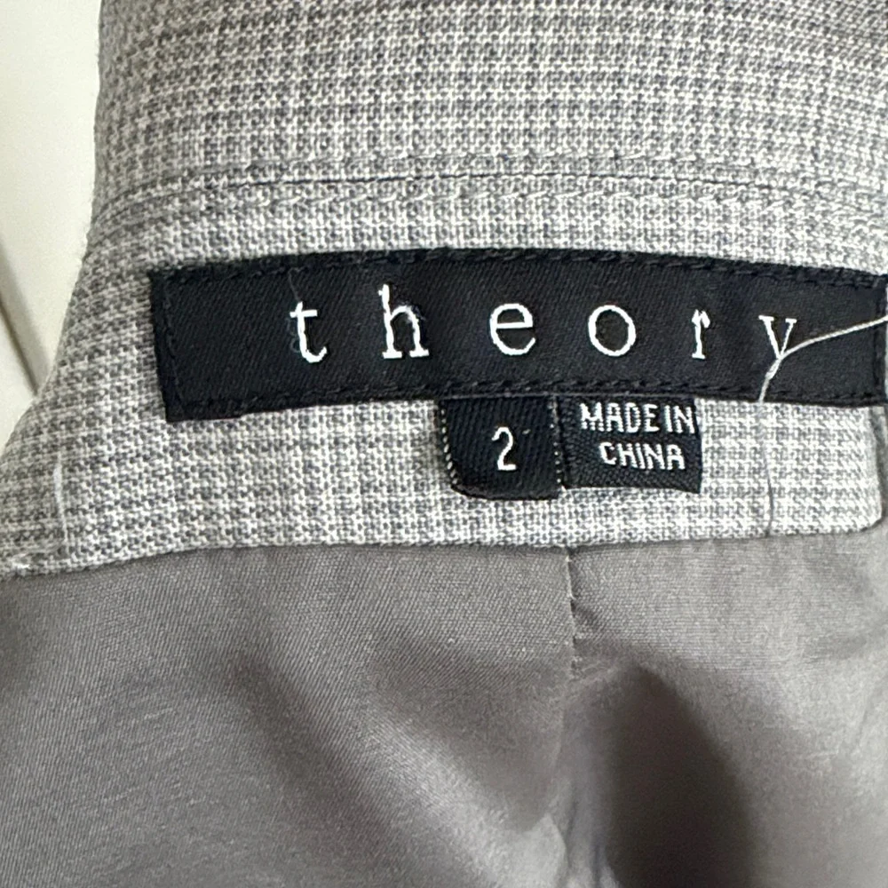 Theory Light Gray Women's Blazer and Dress Set - Picture 9 of 9